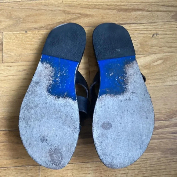 KYMA sandals black leather gorgeous and well made sz 36 or 5 US - Picture 4 of 5